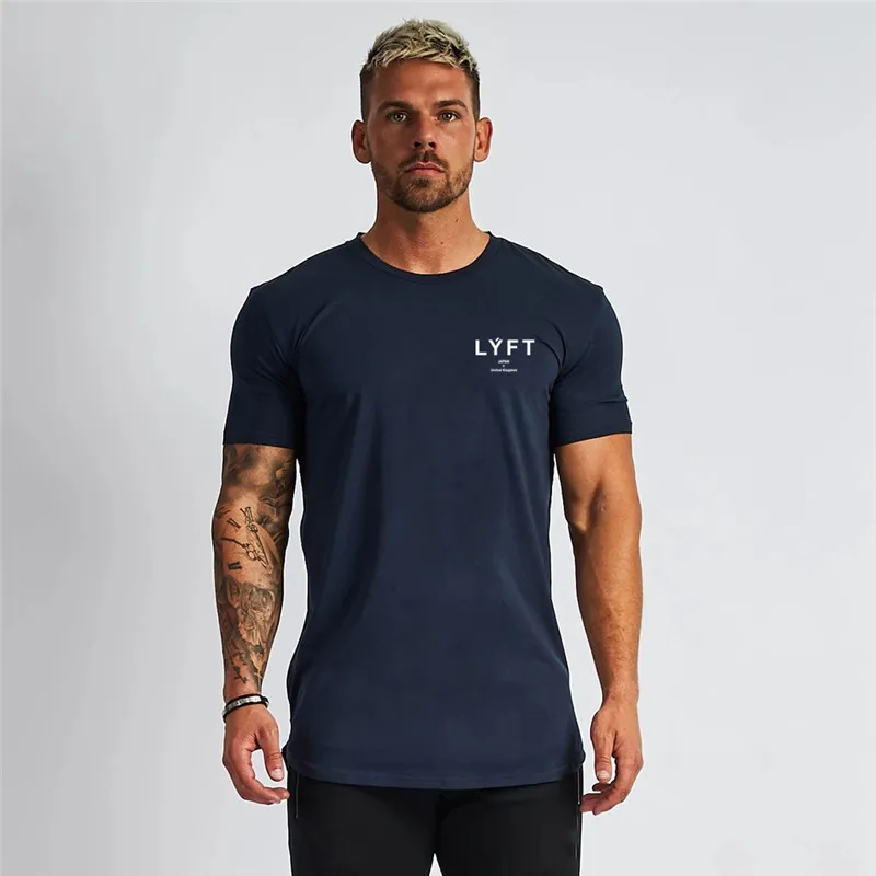 2021 Lete Nové Módne pánske T-shirt Jogger Streetwear Bežné Fitness Športové Bavlna Okrúhlym Výstrihom, Krátky Rukáv Top