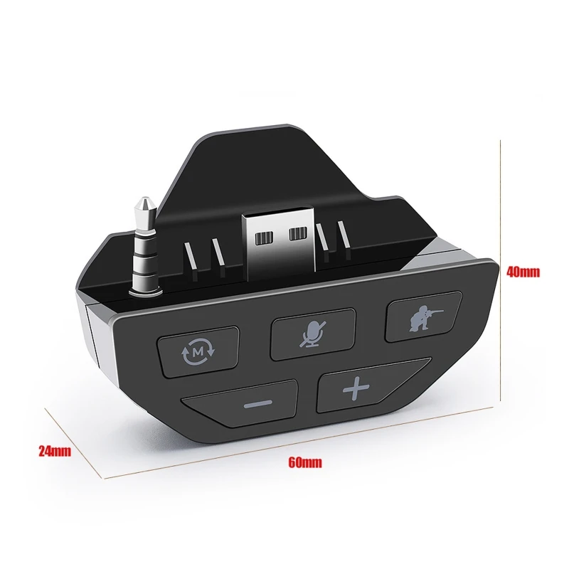 2021 Nové Stereo Headset Adapter -Audio Adaptéry Pre Slúchadlá Converter Pre -Xbox Jeden Tlačítkový