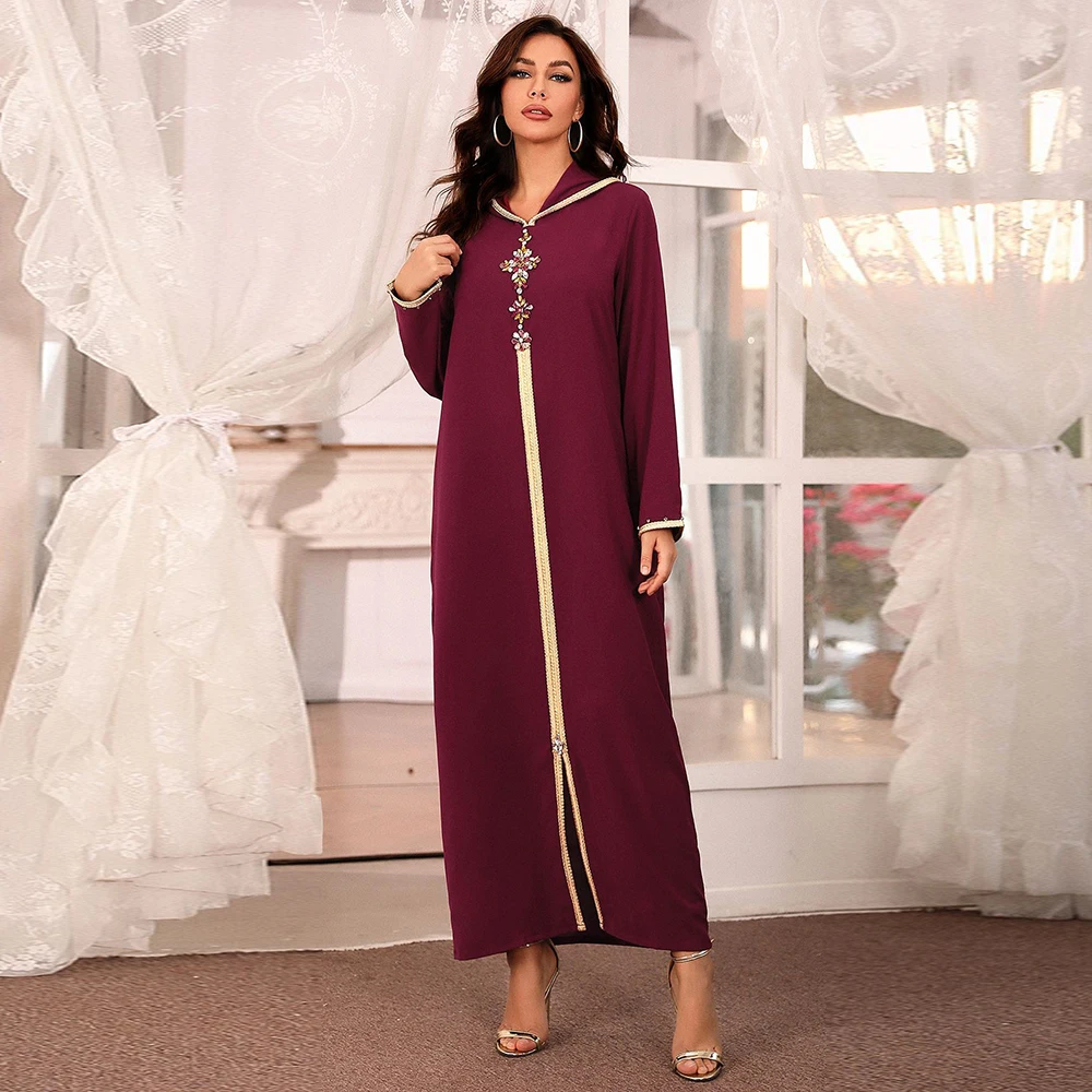 2021 Vestido De Mujer Abaya Dubaj Turecko Moslimskou Módne Oblečenie Oblečenie Afriky Dlhé Šaty Pre Ženy, Župan Noel Djellaba Femme