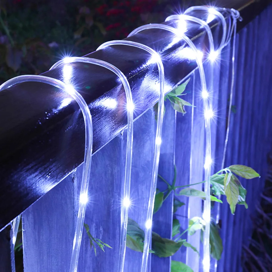 20M 200 LED Lano Svetlá pre Nízke Napätie Vonkajšie Nepremokavé Plug-in Tube Svetlá Na Palube, Terasa, Bazén Vianočné Krajiny Osvetlenie