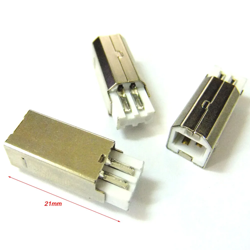20pcs USB Typ B Samec Konektor Port Spájky Plug Nahradenie s471