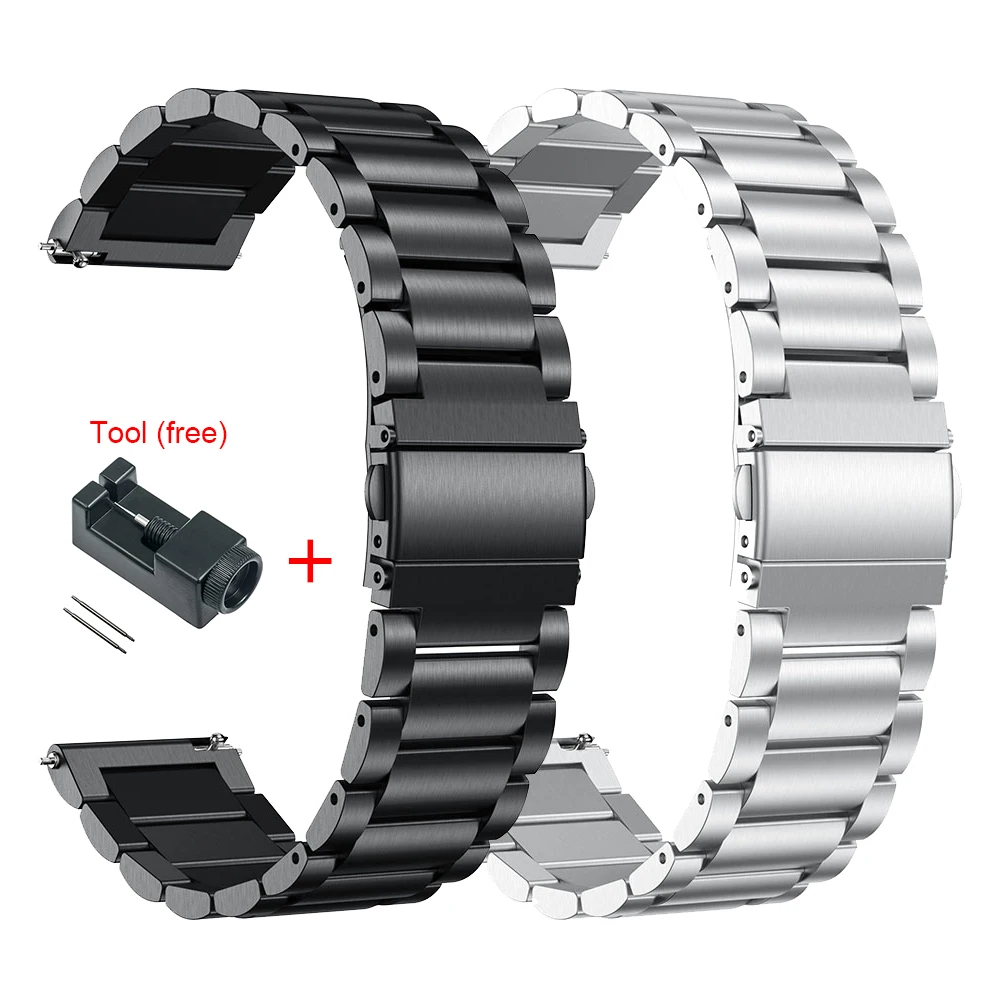 22 MM Klasické kovové nehrdzavejúcej ocele potítka Popruh Na Fosílne Gen 5 Gen 4 Smartwatch Watchband Náramok Vymeniteľné príslušenstvo