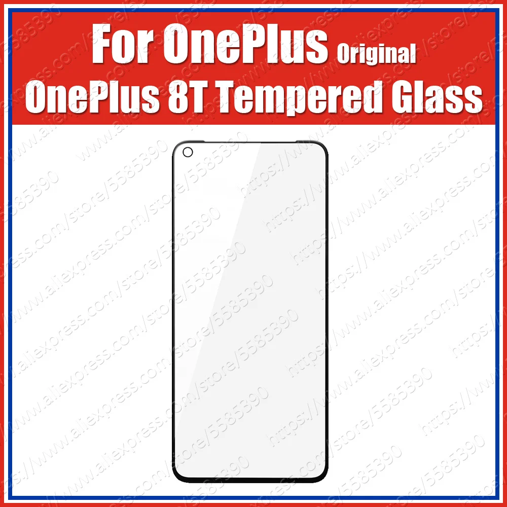 22g 9H Oleophobic Povlak OnePlus 8T 3D Screen Protector Tvrdeného Skla Úradný Pôvodnú Verziu