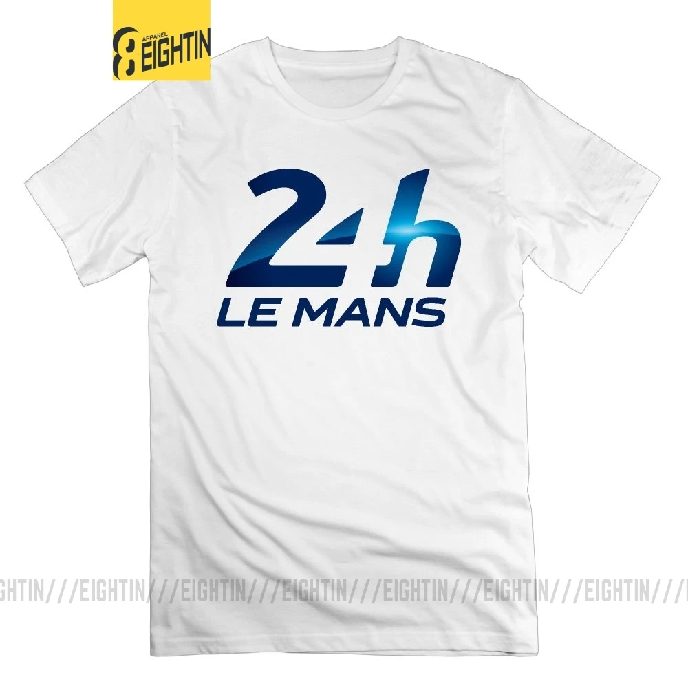 24h Le Mans Logo Bavlna Tričko Muž Plus Veľkosť Street Fashion T-Shirt Krátke Rukávy Tees Posádky Krku