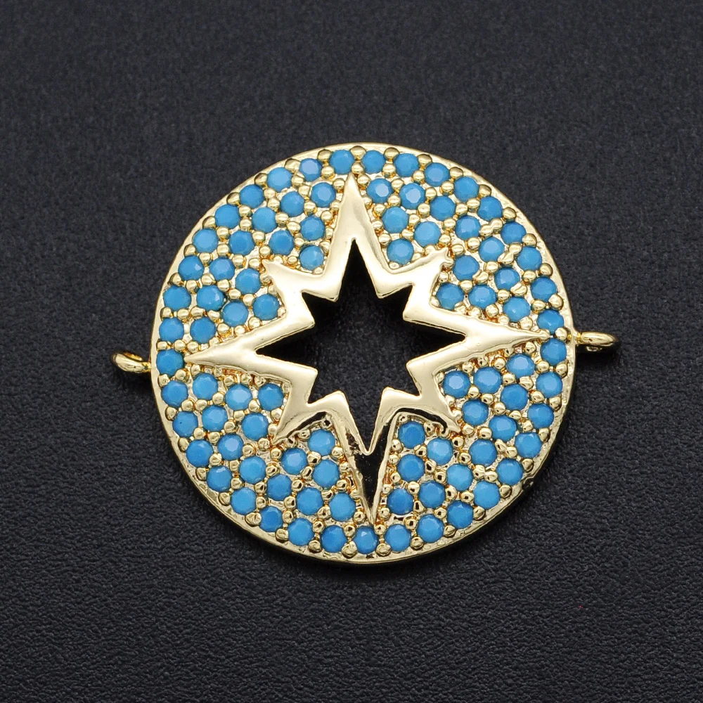 24x20mm CZ Zirkón DIY Šperky Meteor, Star, Šarm, Konektory Veľkoobchod hromadnú Objednávku Zľavy Módne Šperky Príslušenstvo