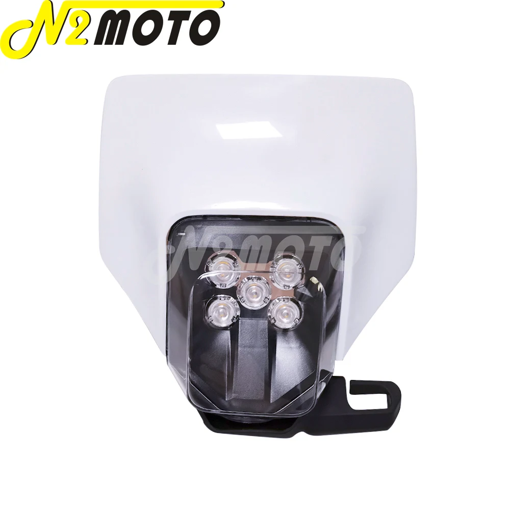 2500800100028 Motocykel Visor LED Reflektor Maska Auta Supermoto Enduro HI/LO svetlo pre Enduro 701-2021 FE TE 250/350/450/501