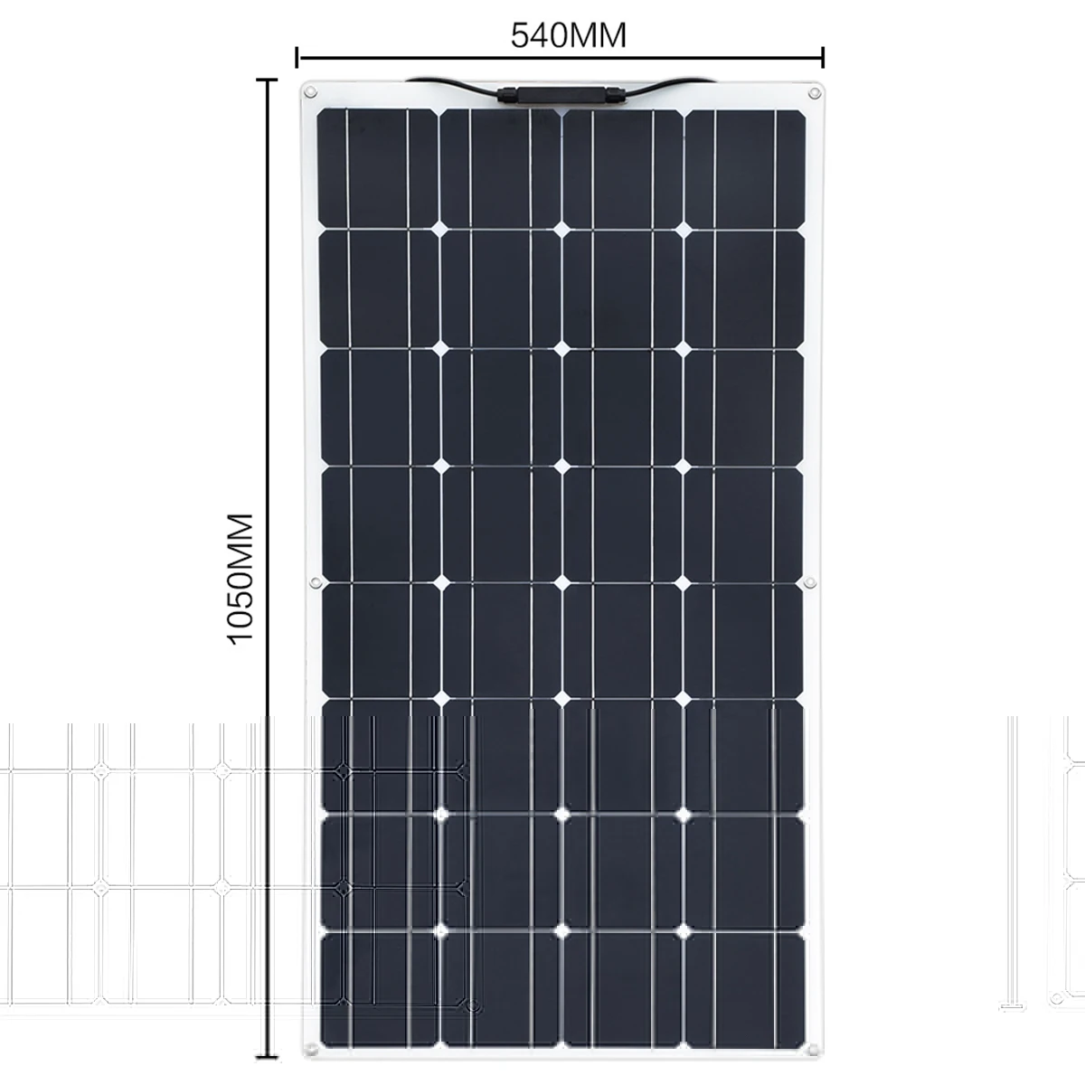 250W Solárny Panel Dual USB Výstup Flexibilné Monokryštalické Silicon Solar Panel 10A-30A Radič pre Auto, Jachta, Nabíjačky Batérií