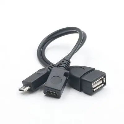 25pcs/veľa Nových Príchodu Micro USB Samec Na USB Female OTG Host Kábel Micro USB Adaptér Y Splitter