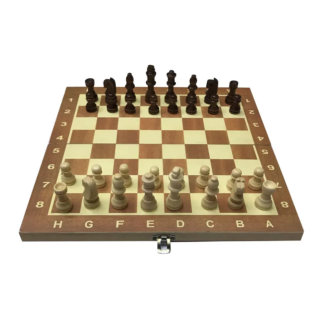 29 cm Drevené Šachovnici Skladacia Doska Šachovej Hre Zábavné Medzinárodnej Šach Na spoločenské Rodinné Aktivity