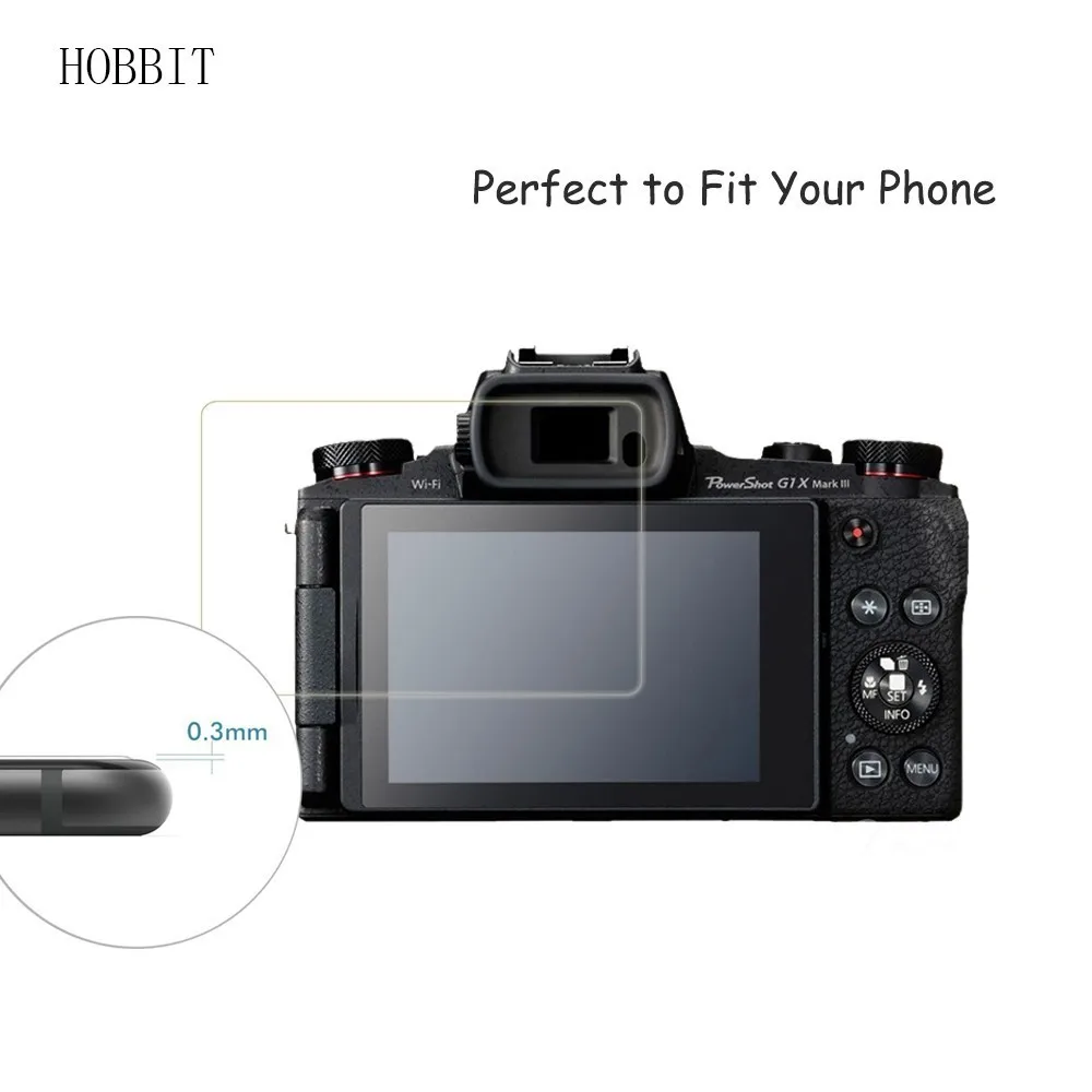 2Pack Pre Canon PowerShot G3 X G1X Mark III 0,3 mm 2.5 D 9H Jasné, Tvrdené Sklo Screen Protector, Digitálny Fotoaparát, Anti-Scratch Film