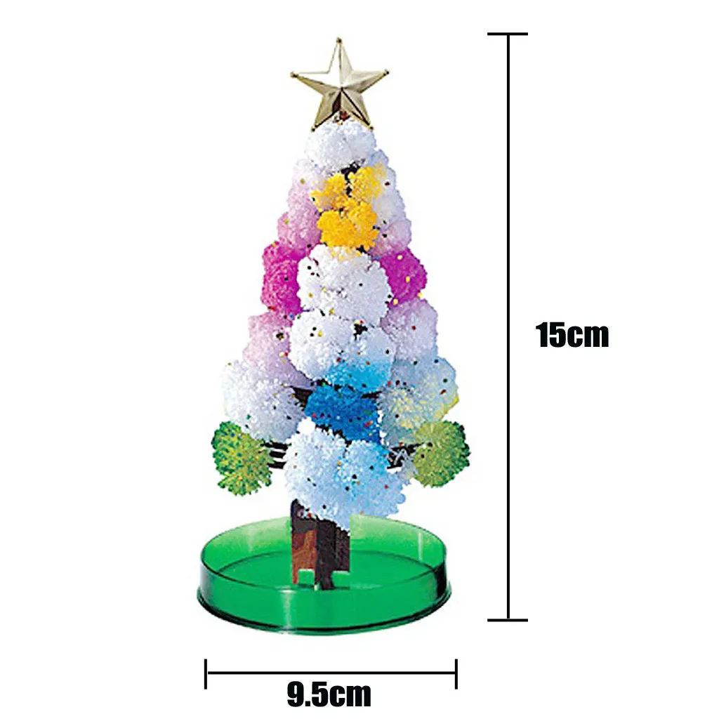 2PC Magic Kvitnutia Vianočný Strom Rastie Kvitne Magic Tree Crystal Mini Vianočný Strom Dekorácie Deti Hračka Vianočný Darček