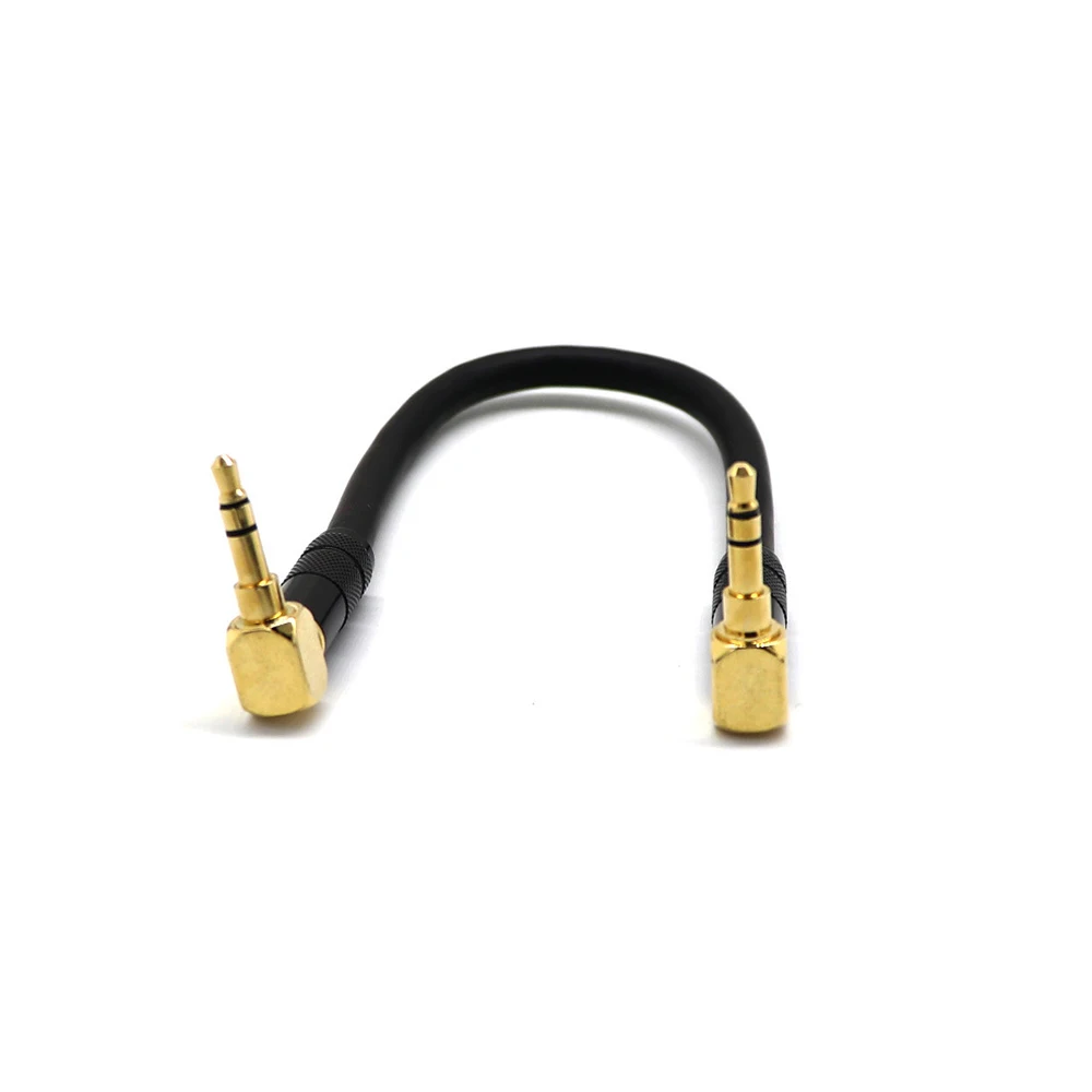 3,5 mm Jack Audio Kábel 3.5 Samec Samec AUX Kábel 90 Stupňov Pravý Uhol DIY pre Auto konektor pre Slúchadlá a MP3/4 Aux Kábel 0.2/1/1.5 m