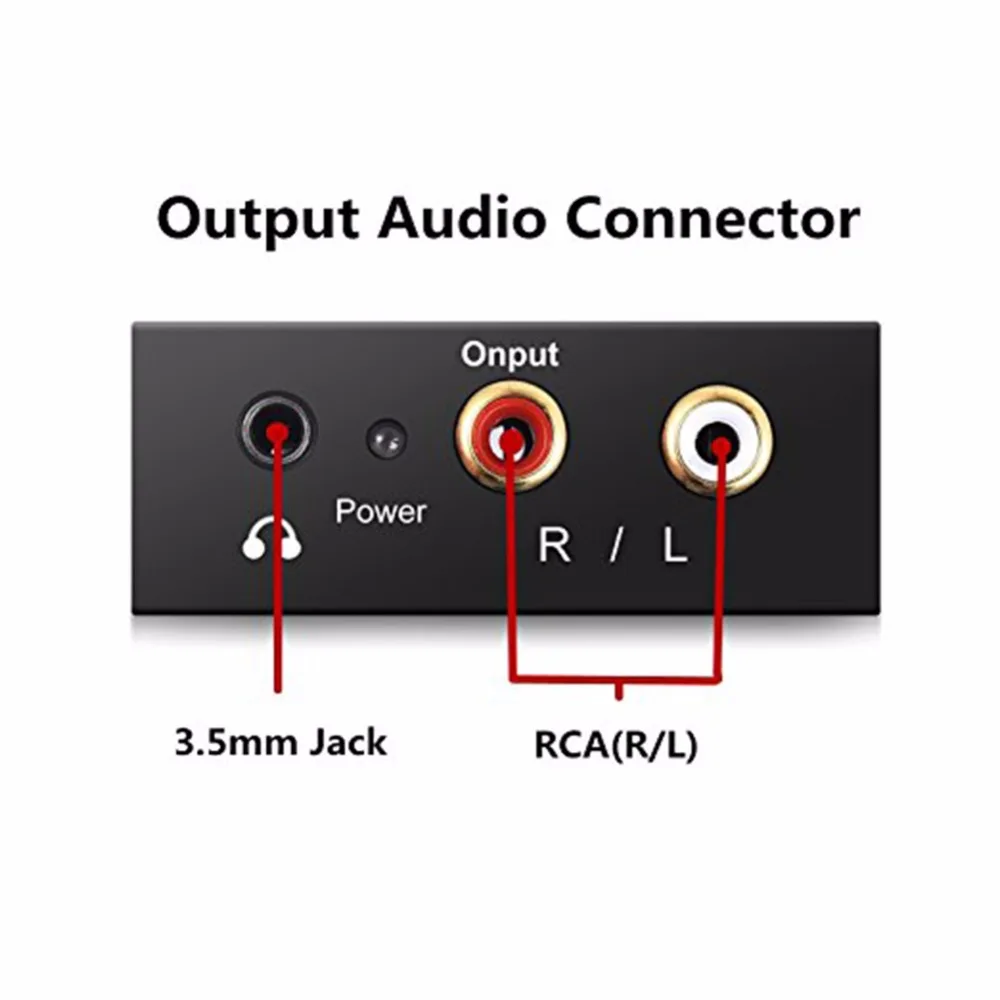 3,5 MM Jack DAC Digitálneho na Analógový Audio Prevodník Dekodér Optického Vlákna Koaxiálny Stereo Audio Adaptér RCA Zosilňovače USB Kábel