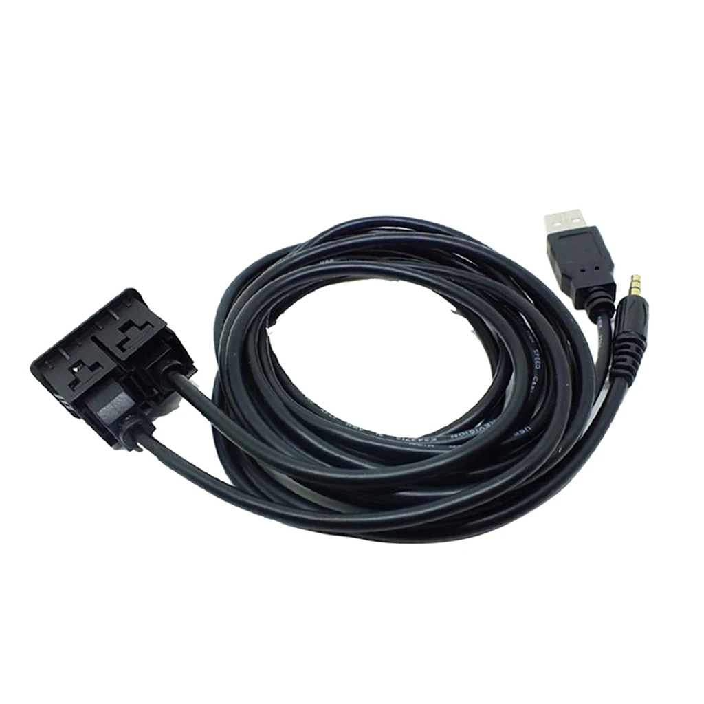 3,5 mm USB Port, AUX Audio Zásuvka Auto Auto Dashboard Mount Predlžovací Kábel USB Port Ponúka Prenos Dát Účinnosť Nabíjania