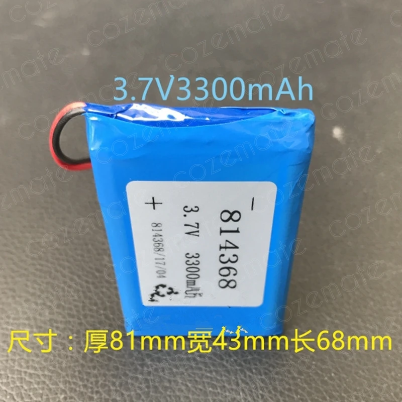 3,7 V 3300mAh 814368 Li Polymer Lithium Ion / Li-ion Batéria pre BLUETOOTH, Mp3, Mp4 Model HRAČKY DVD, GPS, Svietidlá Monitory Mobilný Telefón