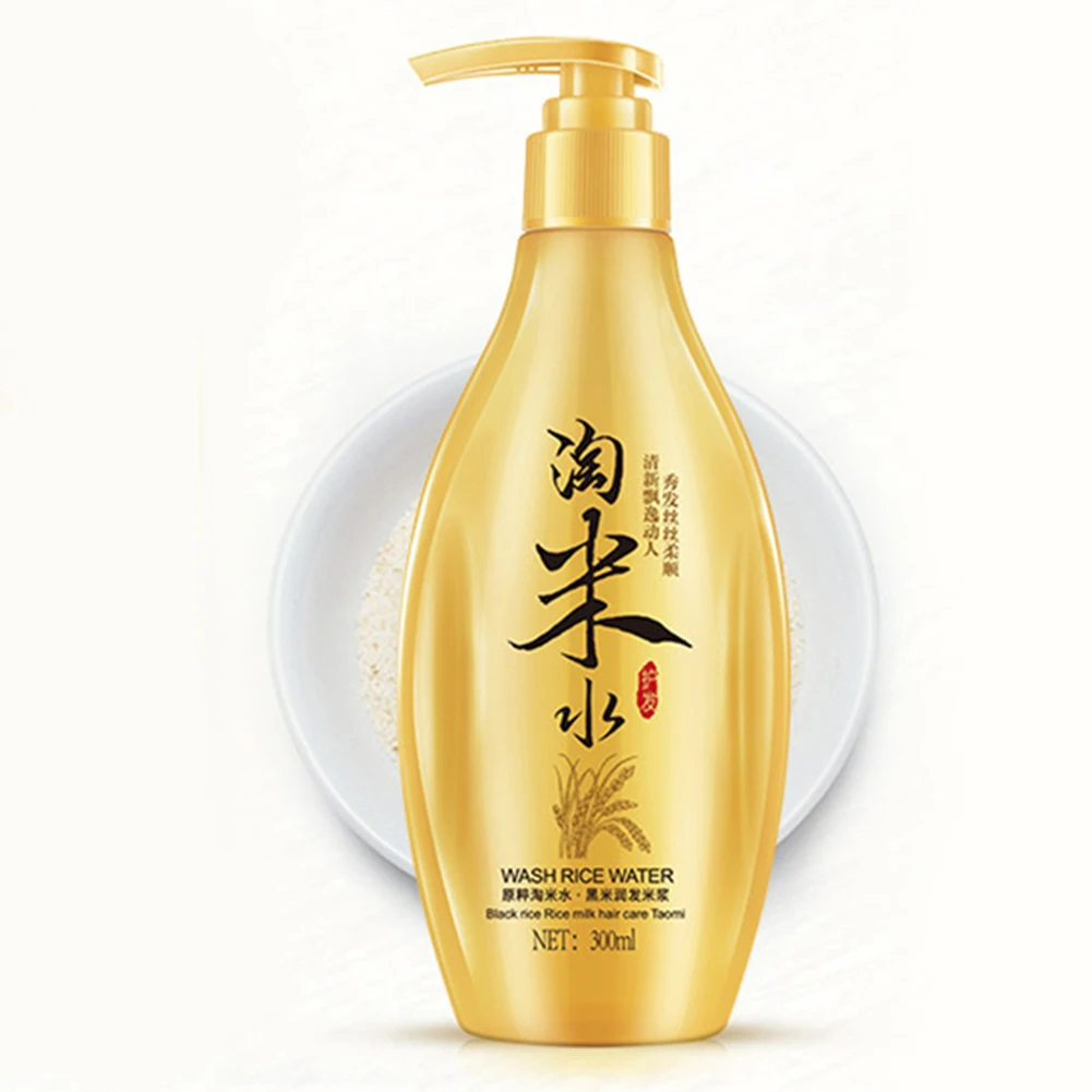 300 ml Prírodnej Ryže, Mlieka, Starostlivosť o Vlasy Šampón Hydratačné Hladké Vlasy Šampón
