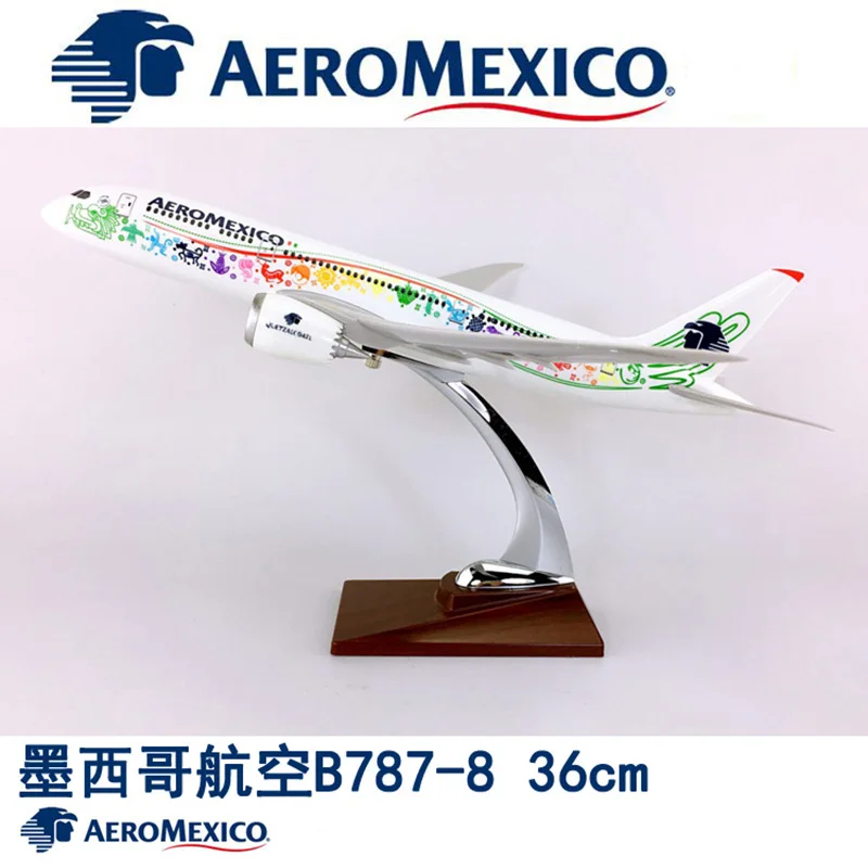 36 CM 1:150 B787-800 model AEROMEXICO Airlines W base 787 kovové zliatiny lietadlo lietadlo zberateľskú displej modelu