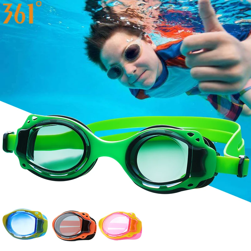361 Deti Plávanie Okuliare UV Ochrany Bazén, Plávanie Okuliare pre Deti Plávať Okuliare s puzdrom Anti Fog Vode plavecké Okuliare