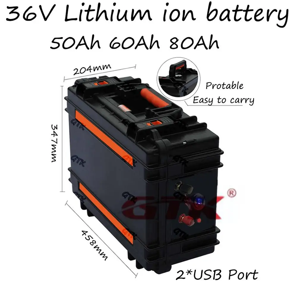 36V 50Ah 60Ah 80Ah lítium li ion batérie BMS 10S pre 3000w e-motocykel klince power bank solárneho systému karavan +10A nabíjačky