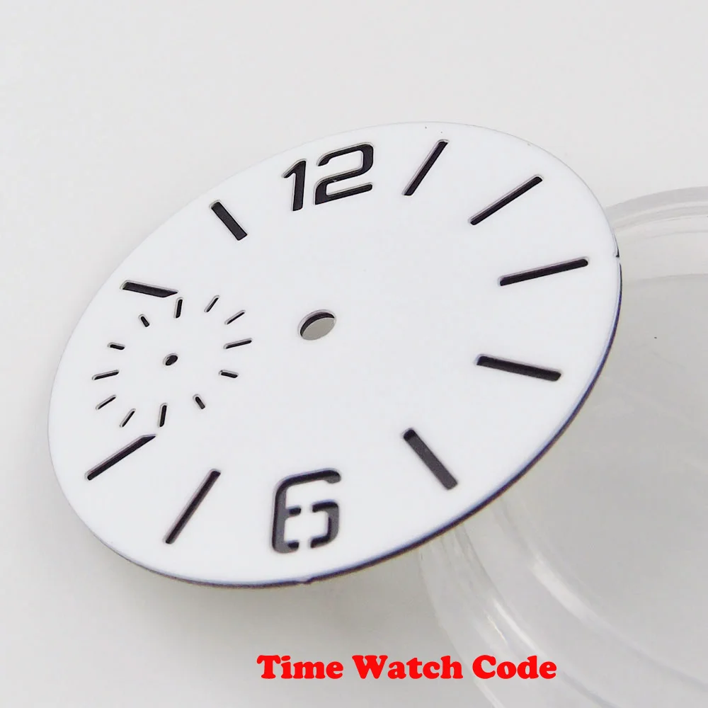 38.5 mm biele hodinky ciferník strieborné ruky hodinky časti nastaviť náhradný fit 17 šperky 6497 ručné navíjanie pohyb