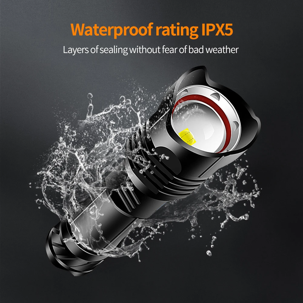 38000 lúmenov XHP100 prenosné baterka USB super výkonné svietidlo 28650 nabíjateľná led waterpoor svetlo xhp 90.2 zoom lampou