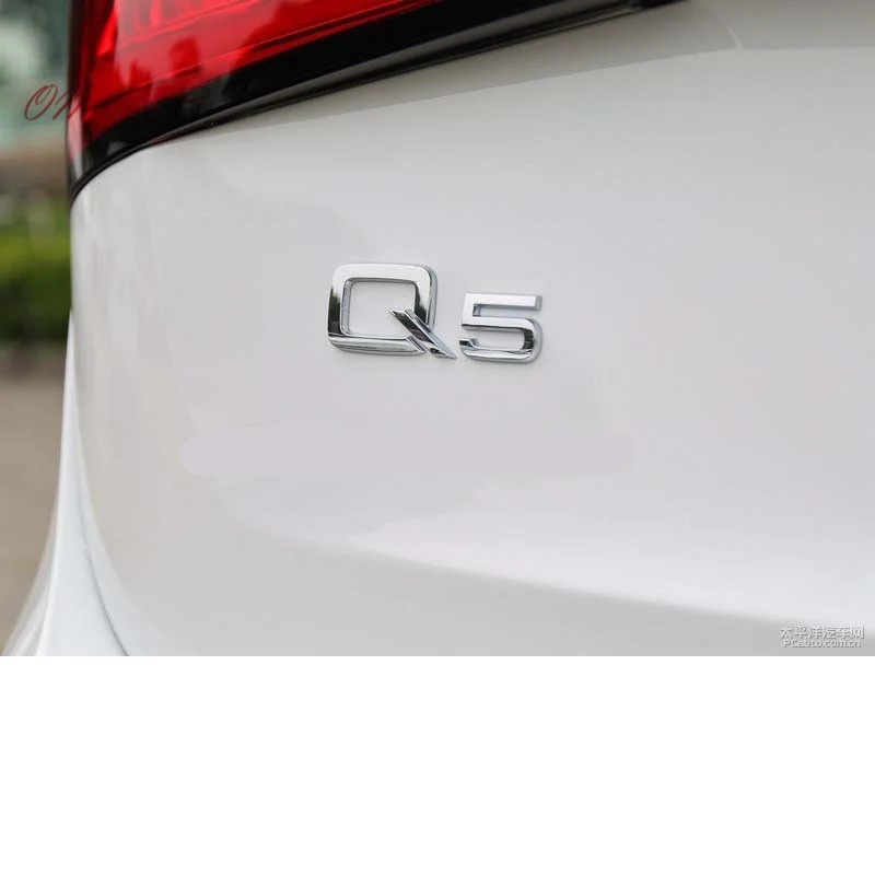3D ABS Chrome Q5 Q7 logo, Znak, Odznak, auto nálepky pre audi Q5 Q7 auto zadné znak nálepky auto-styling