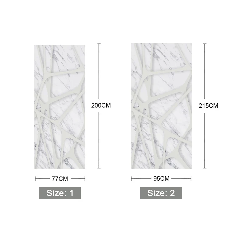 3D Dvere Nálepky Abstraktné Čiary Mramorový Vzor PVC samolepiace Nepremokavé nástenná maľba Stenu, Tapety Na Obývacia Izba, Spálňa