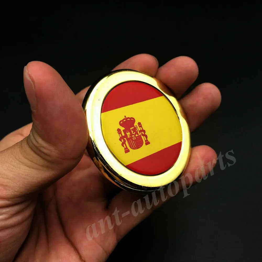 3D Gold Metal Španielsko španielske Vlajky Auto Znak, Odznak Nádrž Motocykla Nálepky-Nálepky