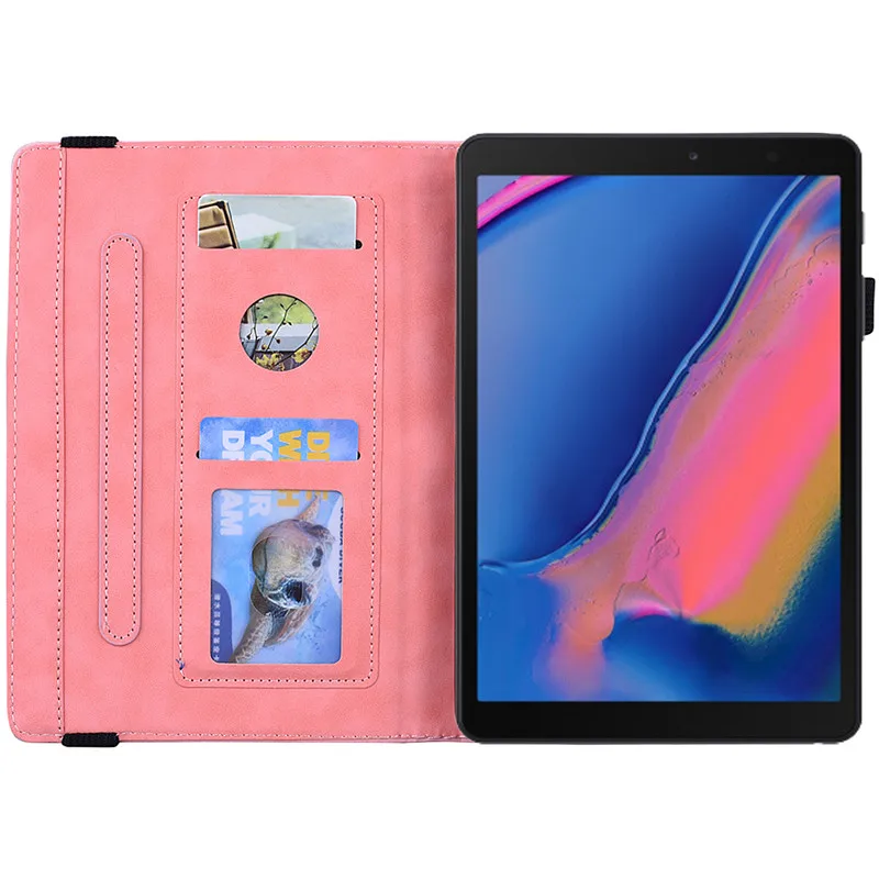 3D Kvet Plastický pre Galaxy Tab 10 1 2019 Prípade SM-T515 SM-T510 Flip Stojan Kožené puzdro Smart Cover pre Samsung Galaxy Tab 10.1