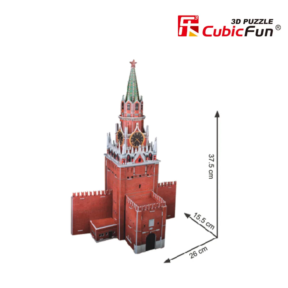 3D modely, hračky Kubických Zábavnej 3D papier model skladačka hra Spartak veže C118h