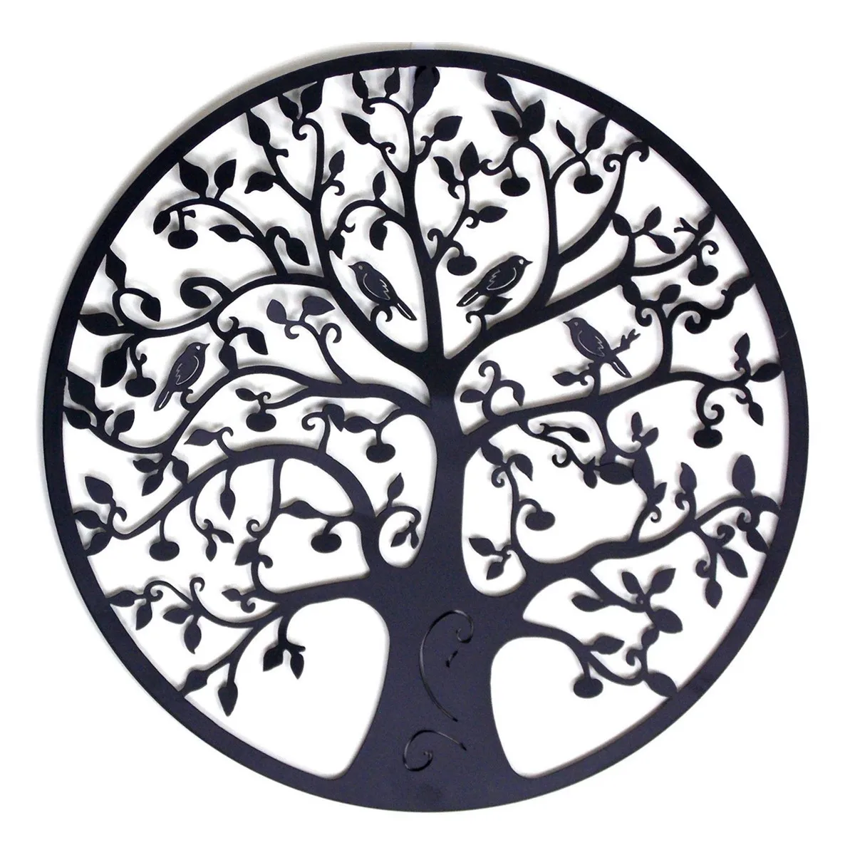 3D Okrúhle Nástenné Závesné Dekorácie Priemer 60 cm Strom Života Železnej Umenie Domov Visí Ozdoby Železa Strom Dekorácie