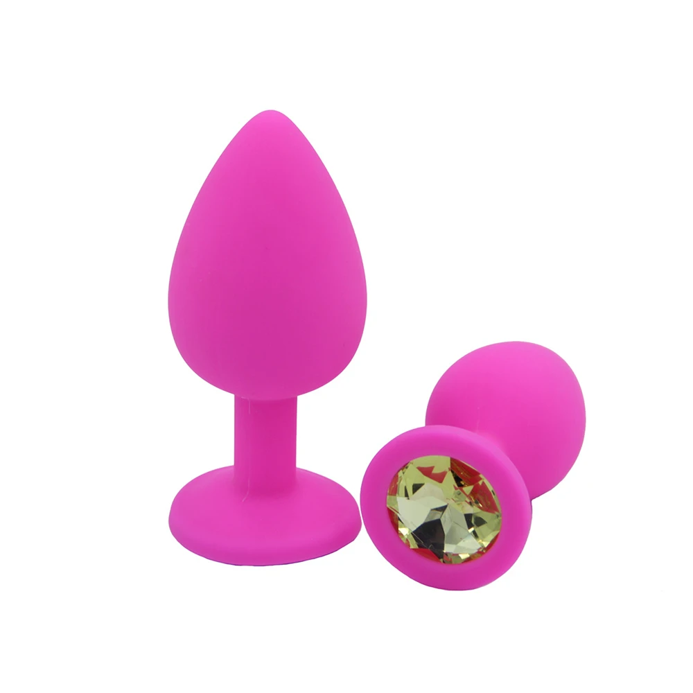 3ks/Set Silikónové Hladký na Dotyk Análny Hračky Farebné Diamond Zadok Plug Vložiť Zátka, Unisex Análny Sex Hračky pre Dospelých Sex Produkty