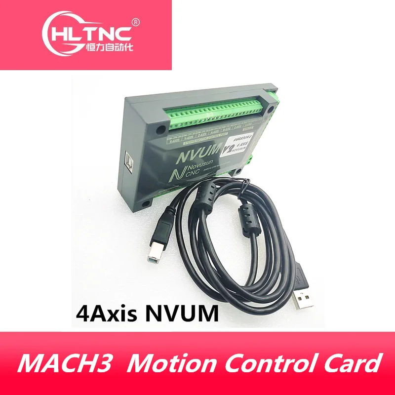 4 Os NVUM CNC Radič 200KHZ MACH3 USB Motion Control Karty pre CNC Gravírovanie Stepper Motor Servo motor z hltnc