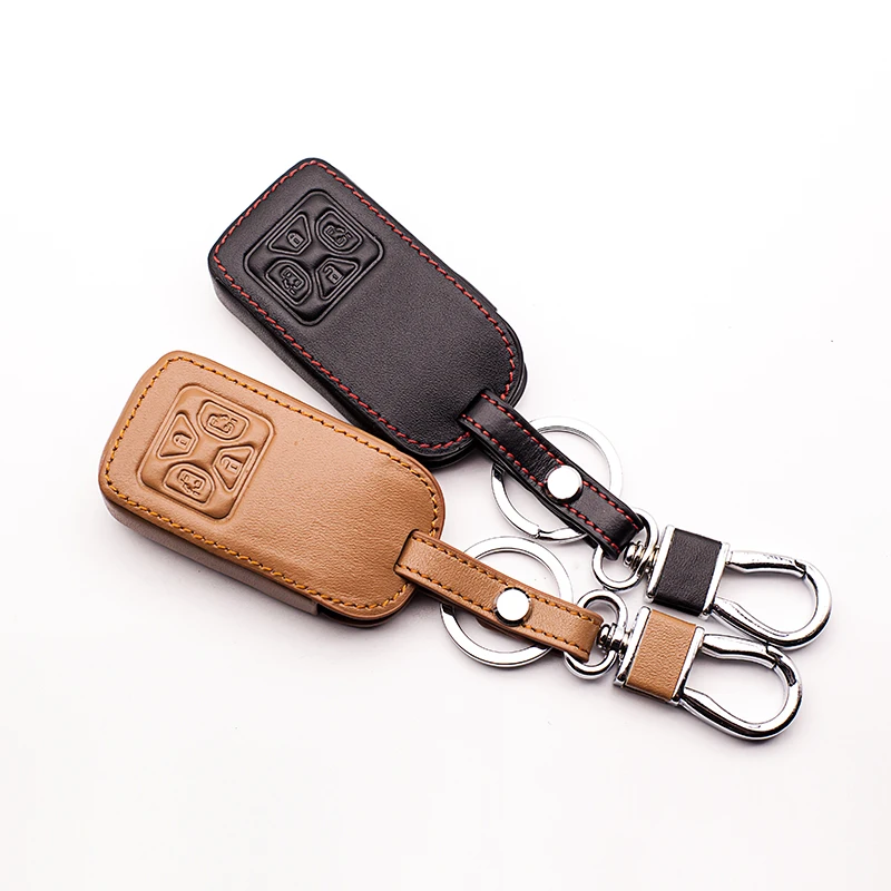 4 Tlačidlá Keyless Vzdialené Inteligentné Kožené puzdro Pre Toyota Predchádzajúcich Prius Smart Case Chránič Kľúč Držiak Vrecka kľúče od auta príslušenstvo