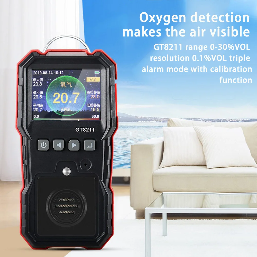 4 V 1 Zložených Plyn Monitor LCD Detektor Oxidu Uhoľnatého Sírovodík Kyslíka, Horľavých Plynov Snímač Úniku Analyzer Údaje Alarm