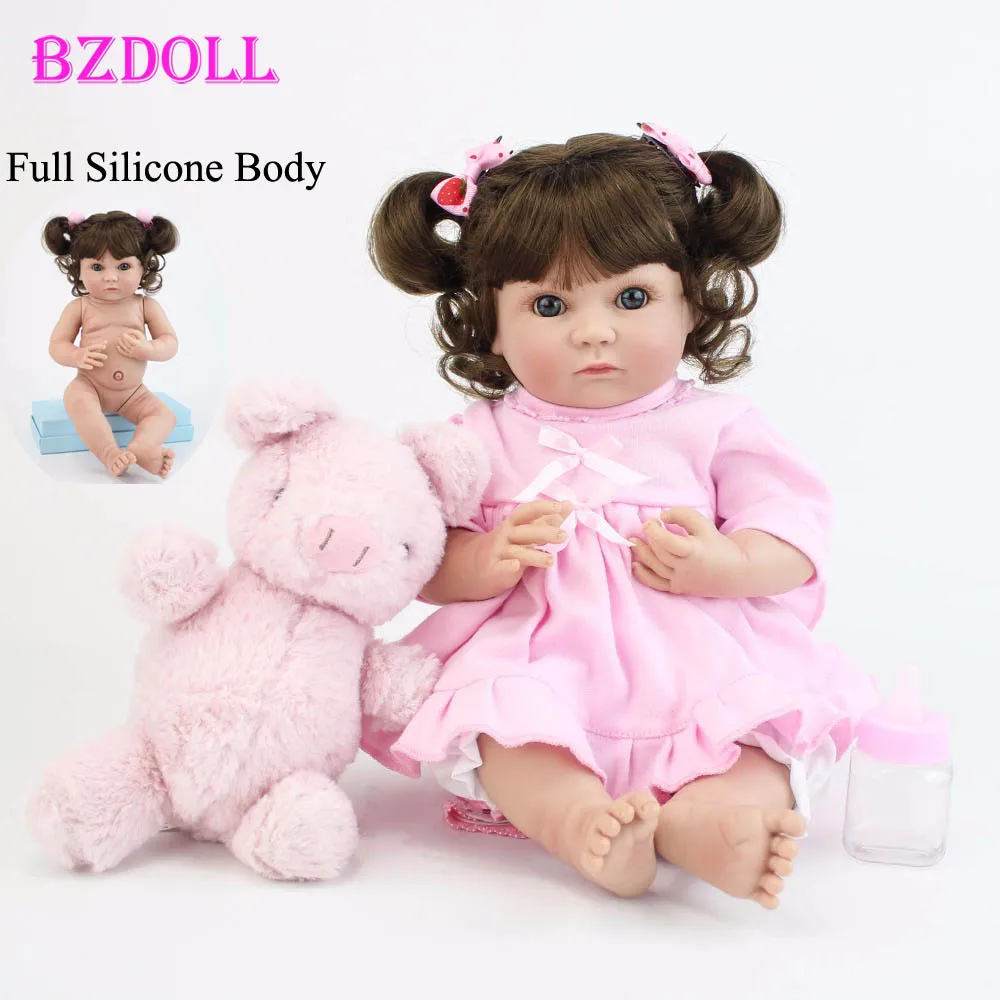 40 cm celého Tela Silikónové Reborn Baby Doll Hračky Realisticky 15