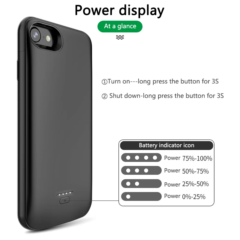 4000mAh Power Bank Batérie puzdro Pre iPhone SE2 SE 2020 Slim Ultra Tenké Powerbank Plnenie Prípade, Batérie, Nabíjačky, puzdra S Audio