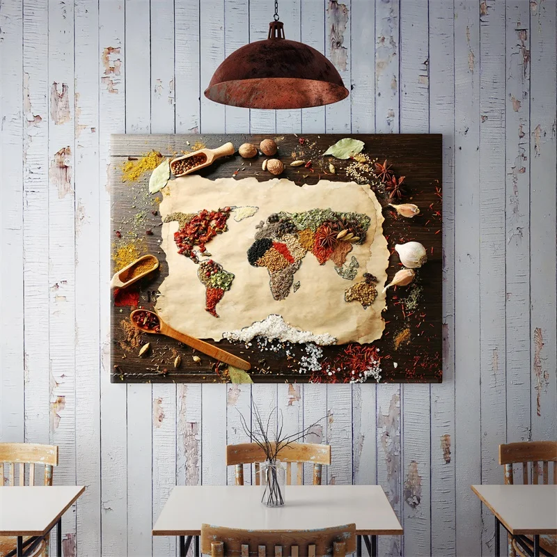 40x60cm Reštaurácia Kuchyňa Tvorivé Potravín Plagáty Plátno na Maľovanie Zrniek Korenia Obrázky steny v obývacej izbe umenie výtlačkov