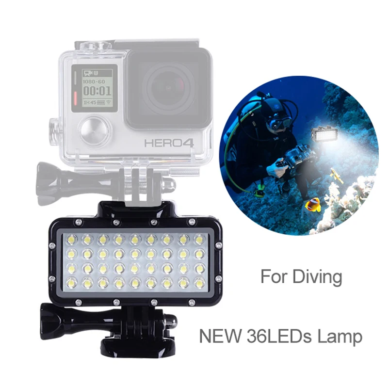 45M Potápanie Lampa Nepremokavé ponoriť zábleskové Svetlo Pre GoPro Hero 5 7/8 Xiao mijia Yi 4K SJCAM videokamery Príslušenstvo