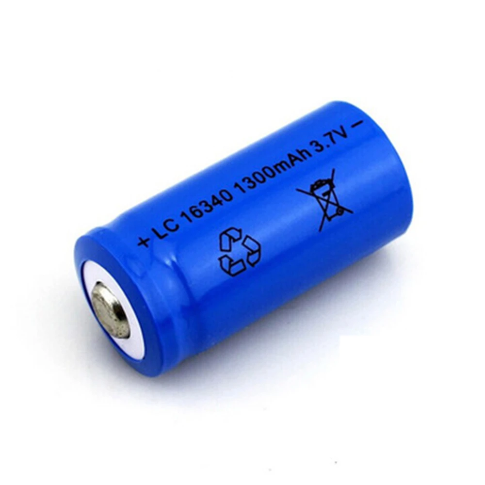 4Pcs 1300mAh Nabíjateľná 3,7 V Li-ion 16340 Batérie CR123A Batérie LED Baterka Cestovné Sieťovej Nabíjačky Pre 16340 CR123A