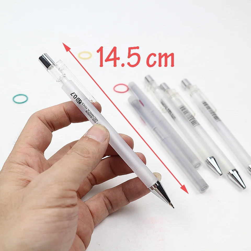 4pcs Mechanické Ceruzky 2B 0.5-0.7 mm Plastové Matné Priehľadné Automatické Ceruzky Rysovacie Maľovanie Pre Študentov Kancelárske potreby