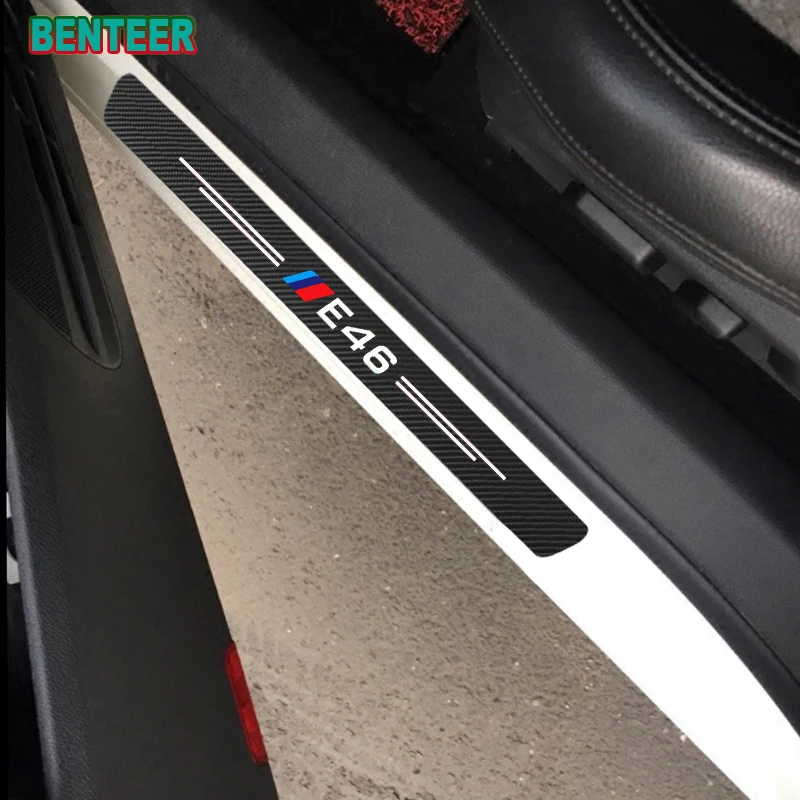 4pcs ///výkon Dvere auta nálepka pre BMW E30 E34 E36 E39 E46 E53 E60 E70 E71 E85 E87 E90 E91 E92 E83 F10 F20 F21 F30