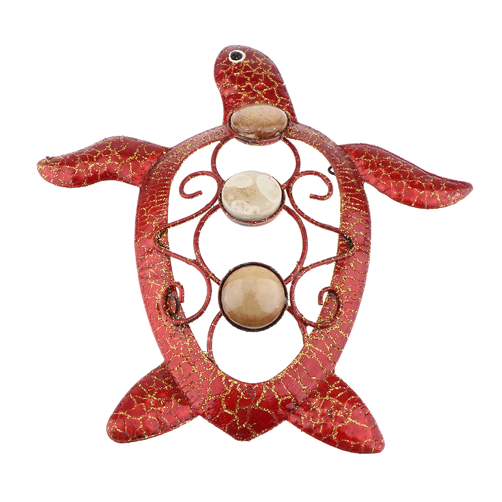 4pcs Záhradné Kovové Dekor 3D Zvierat Wall Art Ornament Figurer Vonkajšie Vnútorné Dekor Gecko/ Sea Horse/ Motýľ/ Korytnačka