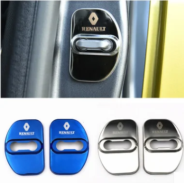 4PCS Špeciálne upravený príslušenstvo auto door lock kryt dverí zámok pracky ochranný kryt pre Renault Auto príslušenstvo