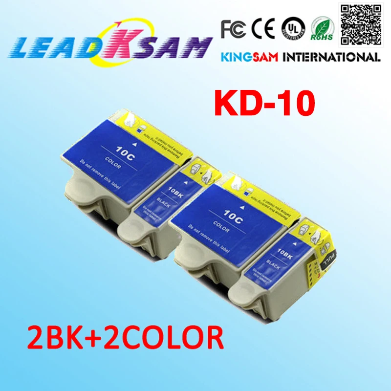4x kompatibilný pre kodak10 dk10 atramentové kazety pre 10B / 10C pre tlačiarne easyshare 5100 5300 5500 ESP 3 5 7 9 3200 3250