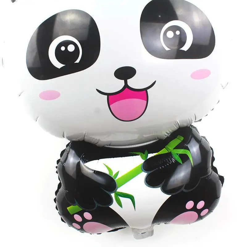 5 ks 18-palcové Cartoon Zvierat Panda Party Fóliové Balóny Happy Birthday Balón Detí Malý Darček Balón balony urodzinowe