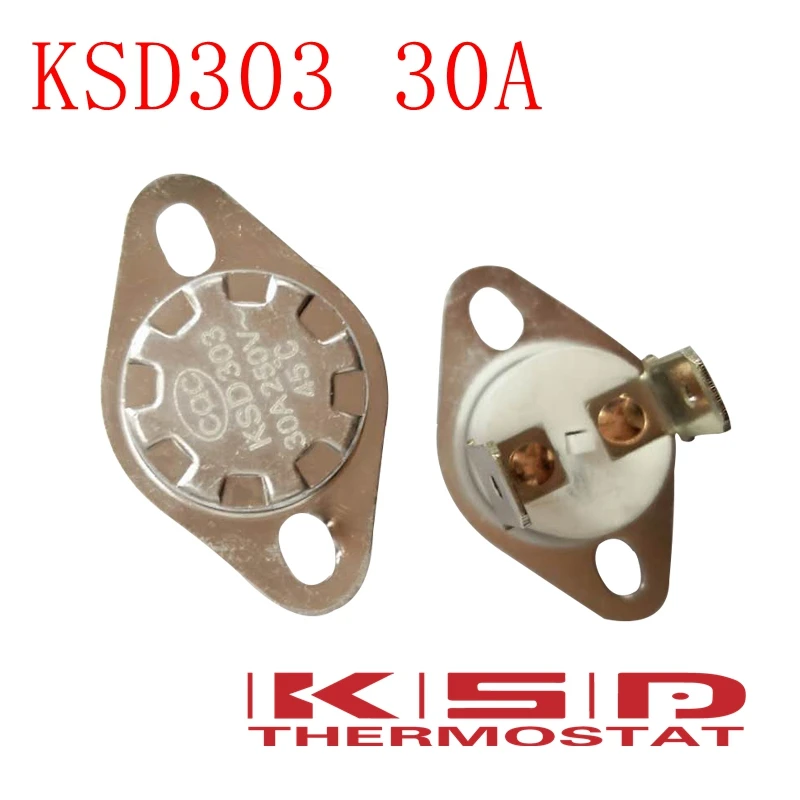 5 ks/veľa KSD301/KSD303 55C 55 Stupňov Celzia 30A250V N. C. Normálne Zatvorené Keramiky Teplotný Spínač, Termostat spínača