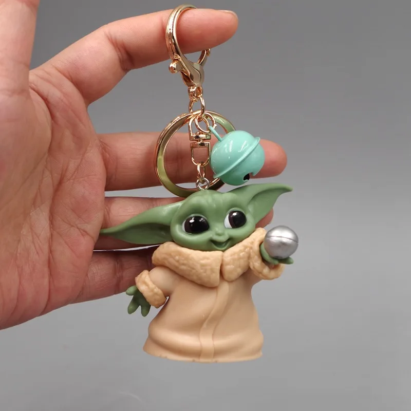 5 ks/veľa Roztomilé Dieťa Yoda Keychain Akcie Obrázok Hračky Mandalorian Yoda Dieťa Obrázok Akcie Hračky Star Wars Yoda Hot Deti Hračky, Darčeky