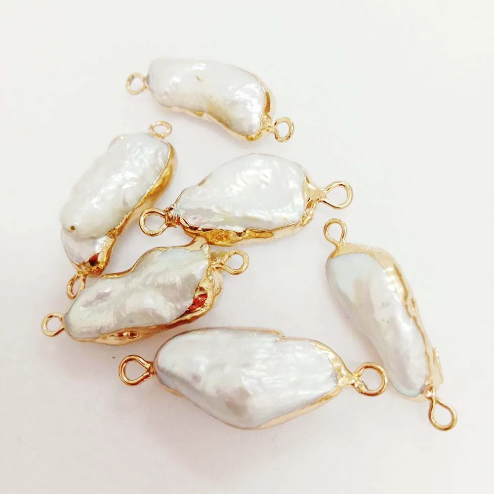 5 KS /VEĽA sladkovodná voľné pearl s barokovými tvar, BIWA barokový tvar perla s zavesenie ,DIY PEARL KORÁLKY, biela perla