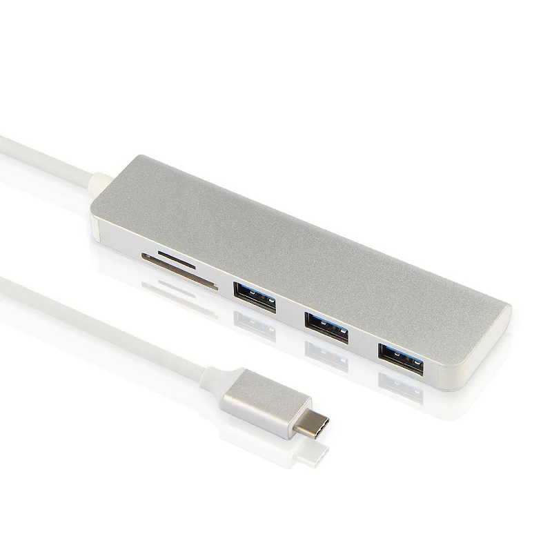 5-v-1 Typ-C HUB Aluminiu Zliatiny USB napájací Adaptér USB 3.0 Port SD Kariet Pre Samsung Galaxy Tab S6 10.5 Lite 10.4